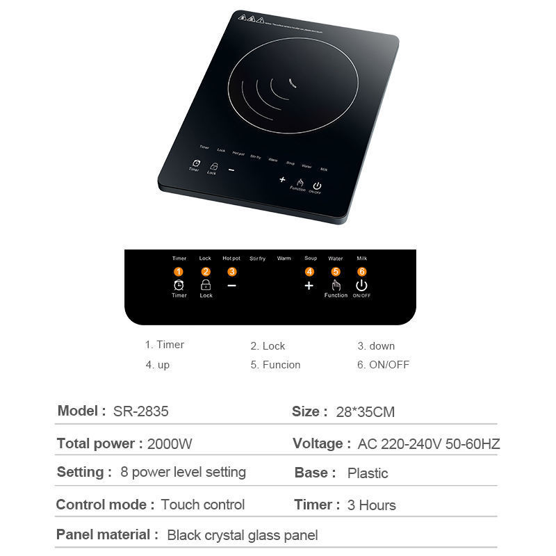 Single burner high quality electric prestige induction cooker