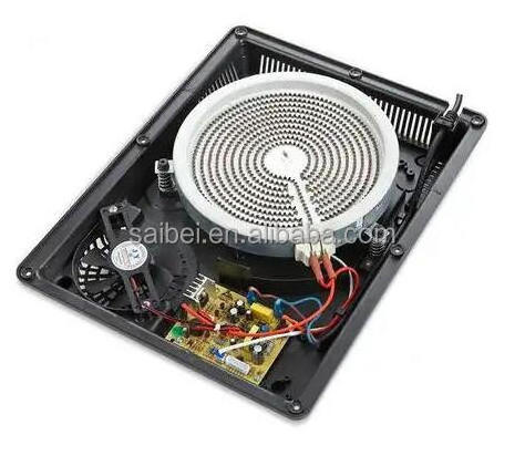 Customized electric ceramic stove 2000W single hob infrared cooker metal housing infrared cooktop with two handles