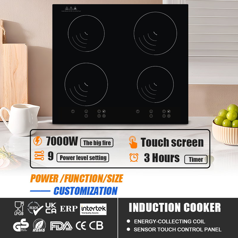 Touch control 4 hobs induction cooker 4 cookers induction hob 4 burners electric induction stove with best quality for wholesale