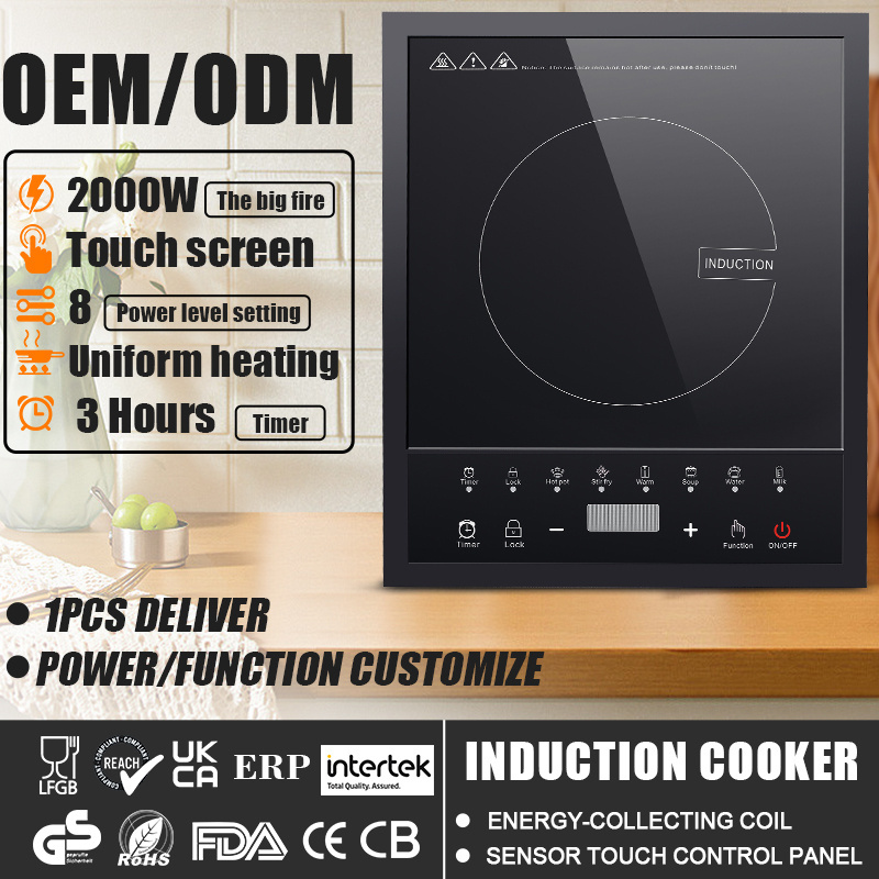 New Design Touch Control Ultra Slim Electric Portable Induction Cooktop Single electric Induction Cooker