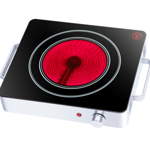 Customized electric ceramic stove 2000W single hob infrared cooker metal housing infrared cooktop with two handles