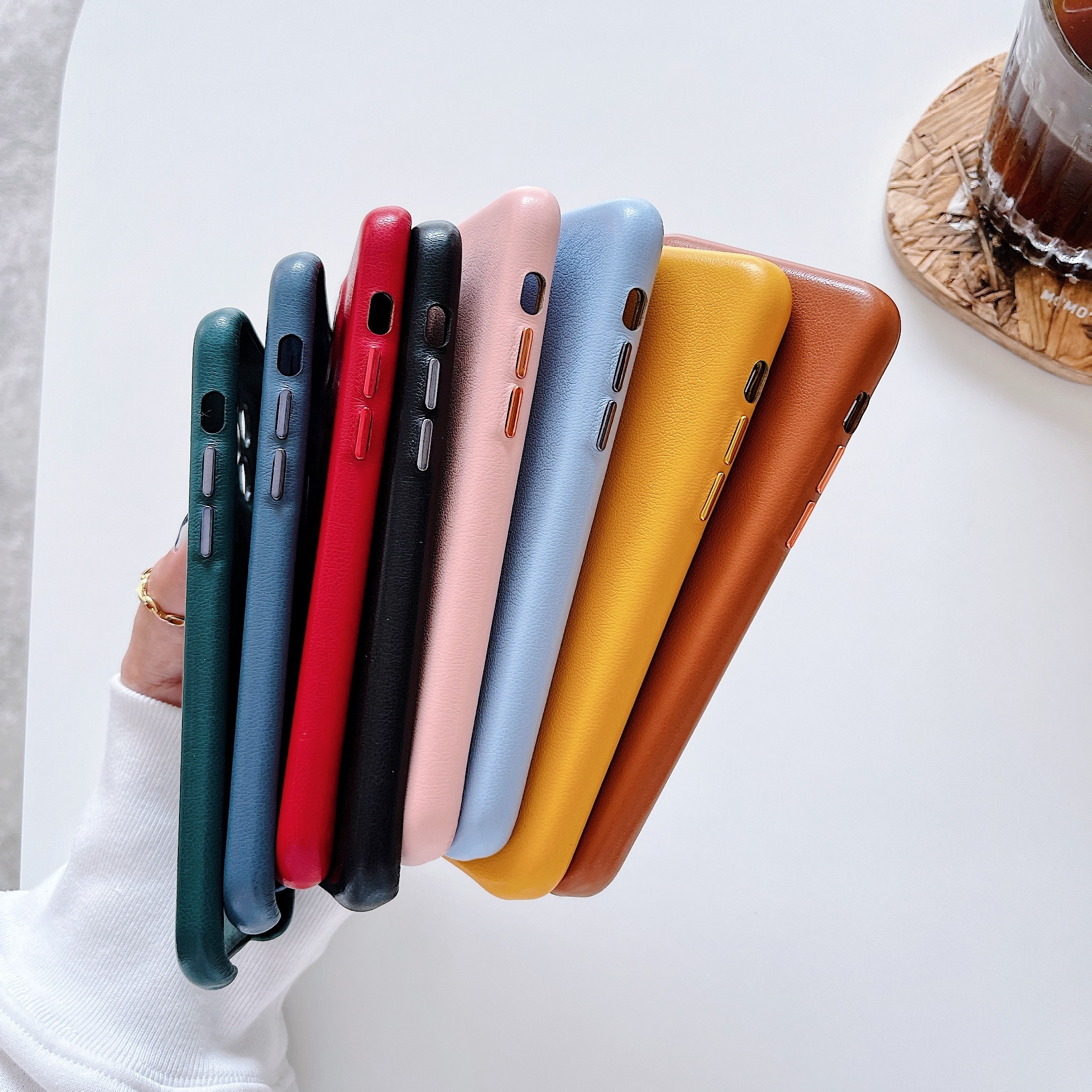 Saiboro mobile phone accessories cover 2 in 1 cheap pvc cloth shockproof phone case for iphone 12