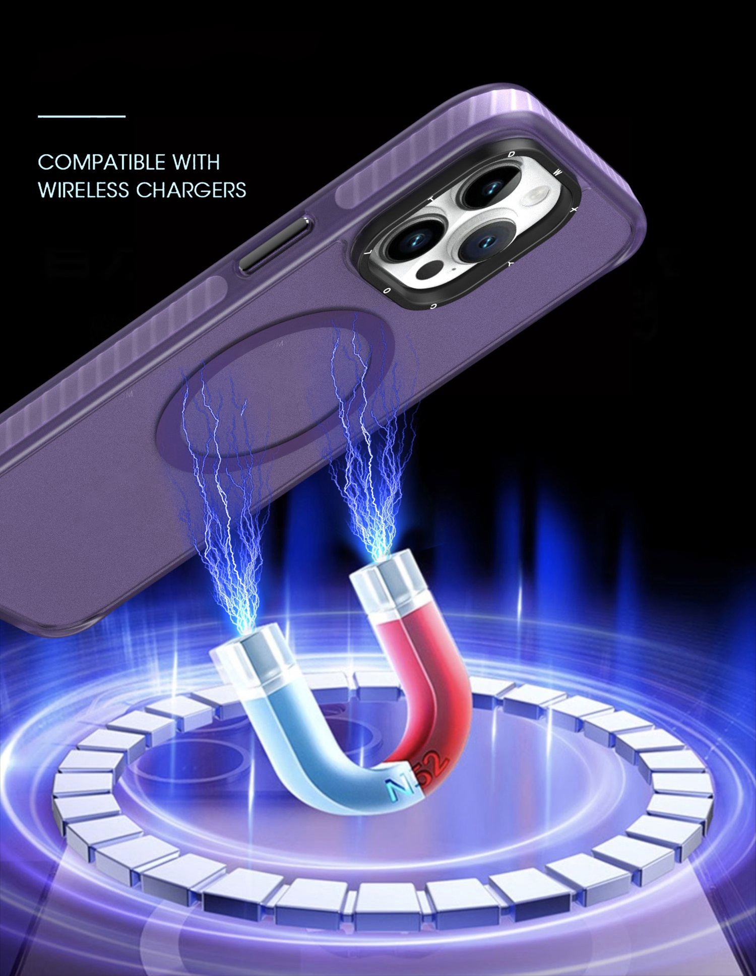 In stock magnetic phone case for iPhone 15 Pro max camera protect design cell phone covers for iPhone15