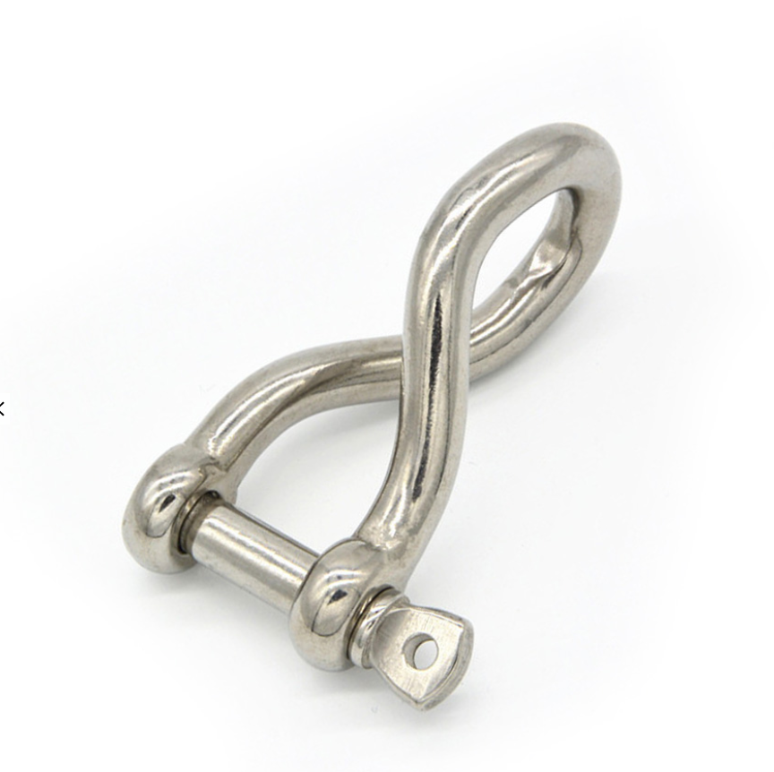 High quality Marine Hardware Stainless Steel Safety Screw Pin Twist Shackles