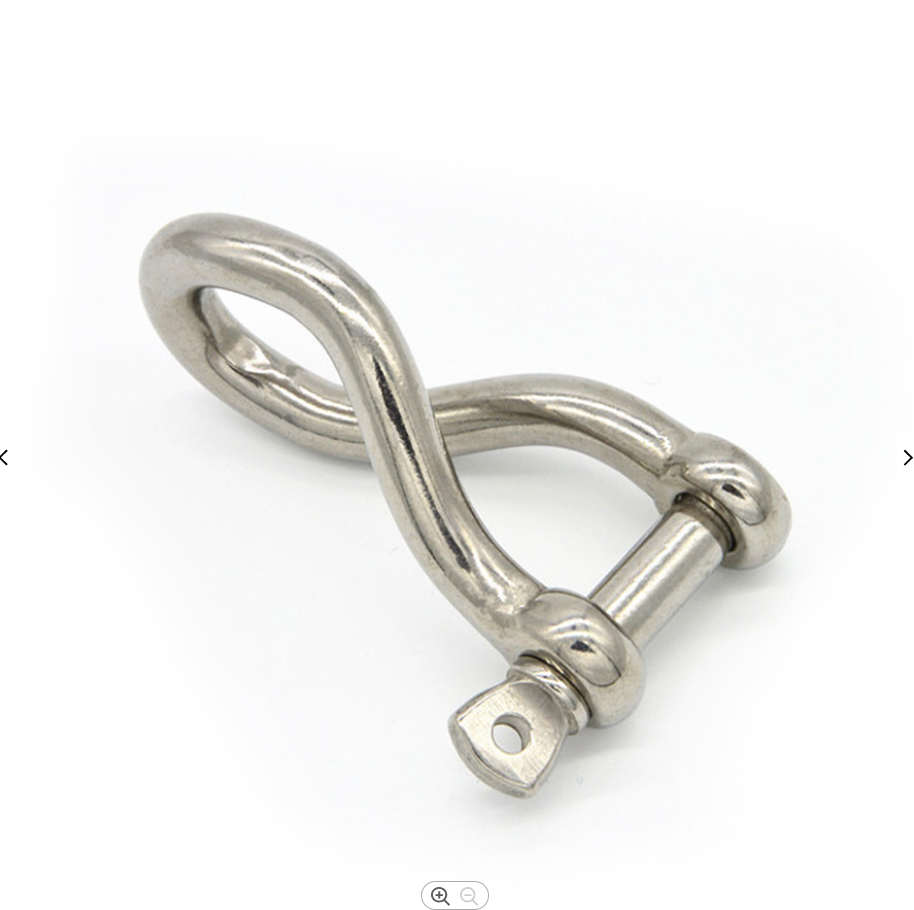 High quality Marine Hardware Stainless Steel Safety Screw Pin Twist Shackles