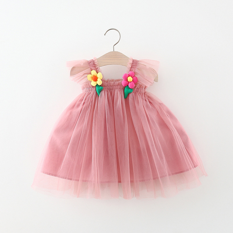 Baby Girls Tutu Dress Infant Tulle Sleeveless Princess Flower Girls' Dresses