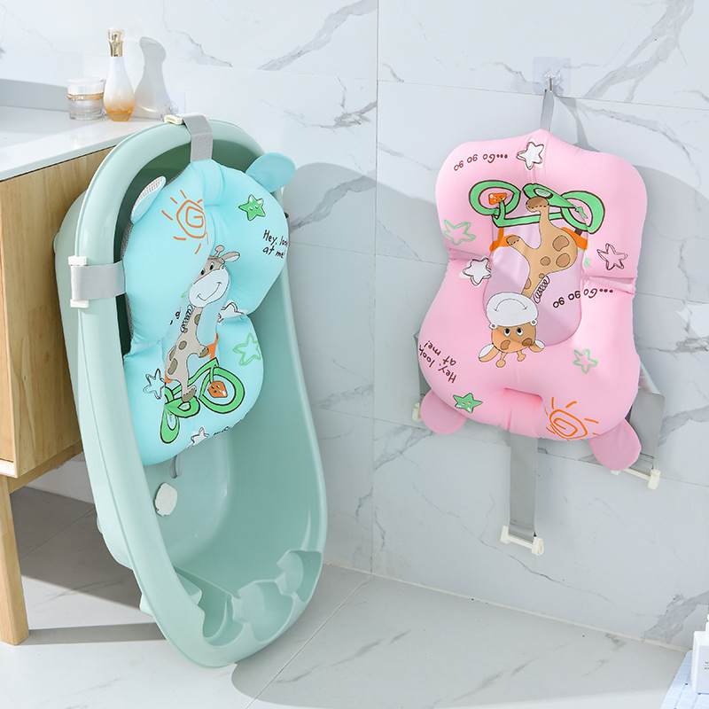 multifunction baby bath products straight body anti slip soft comfort body cushion newborn bathtub seat baby bath tub pad