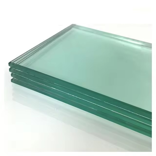 6.38mm 8.38mm Clear PVB laminated tempered glass