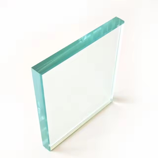 6.38mm 8.38mm Clear PVB laminated tempered glass