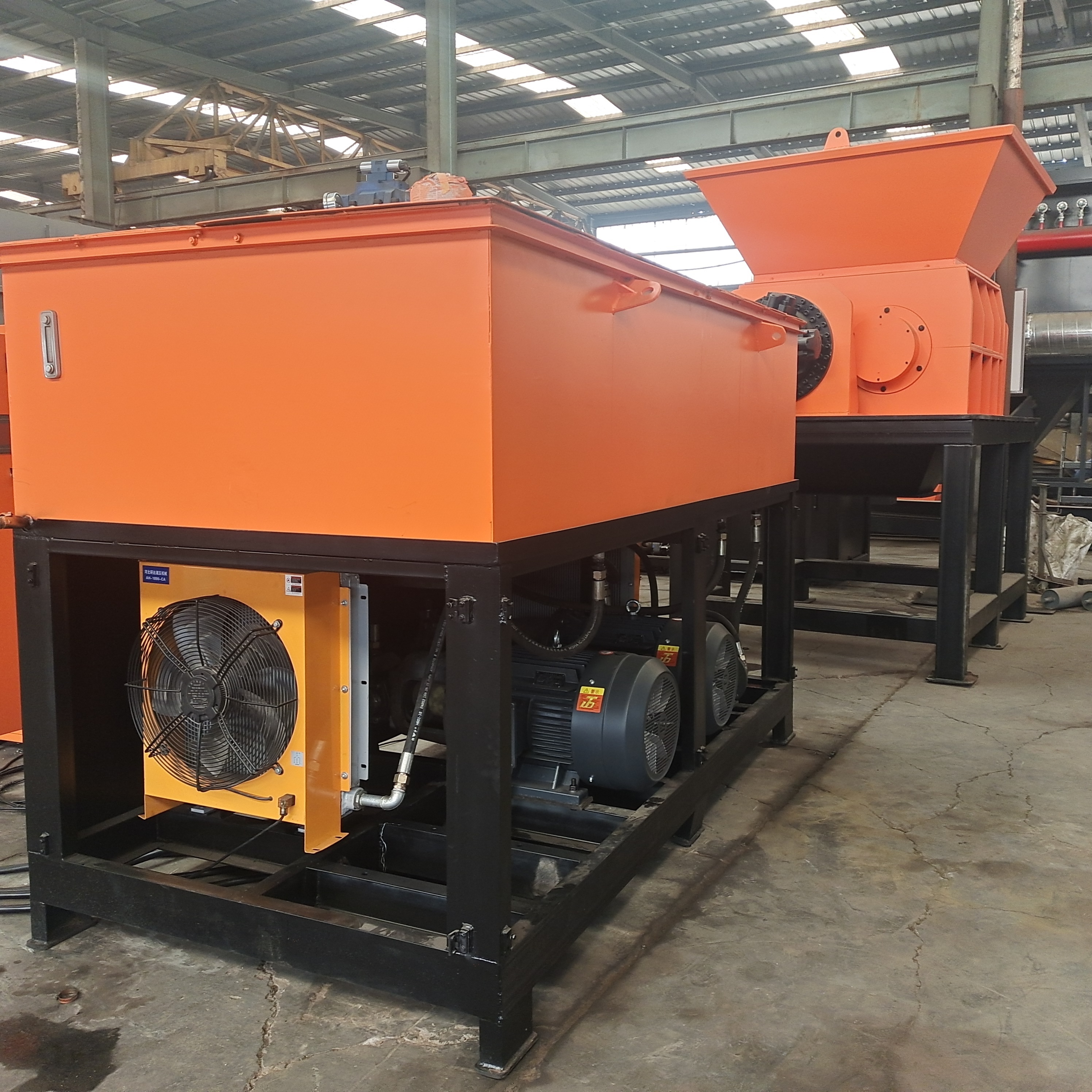 Robust shredders/powerful twin shaft shear shredder/heavy duty shredder for sale