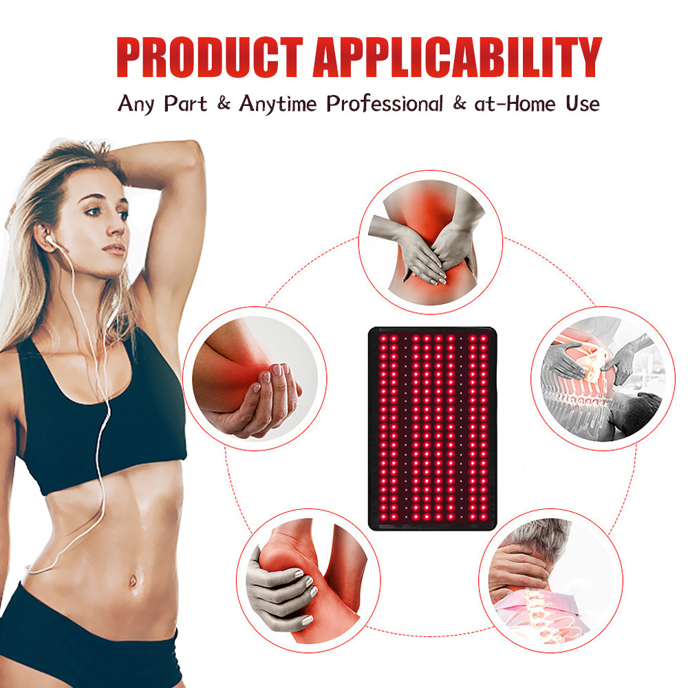 Gym Home Body Care Red Light Pad Dimming Device 660nm 850nm Health Light Therapy LED Wrap Red Light Belt