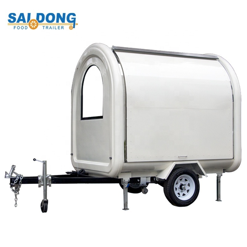 Extendable front workbench  Mobile ice-cream cart/mobile catering trailer for sale