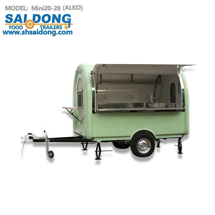 Shanghai mobile manufacturer customized  Food Trailer Food cooking van/Food Van Takeaway Trailer