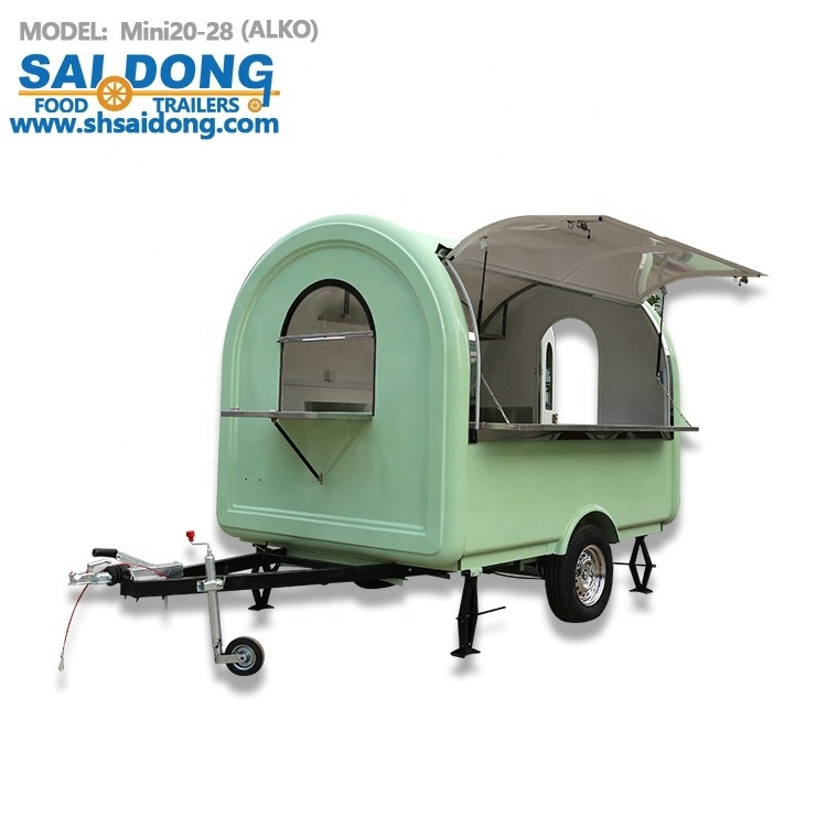 Shanghai mobile manufacturer customized  Food Trailer Food cooking van/Food Van Takeaway Trailer