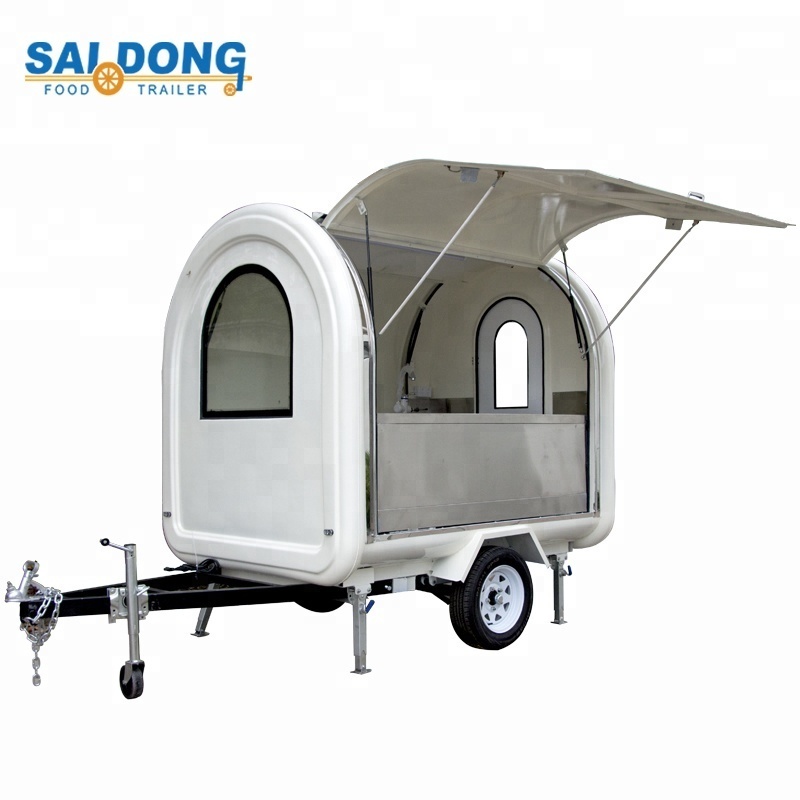 Stainless steel factory price mini mobile food trailer/food truck