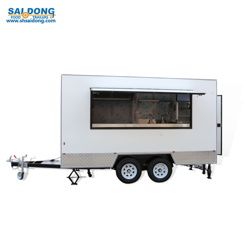 Breakfast Trailer Churros Cart Food Vending COFFEE Cart Large Food Carts