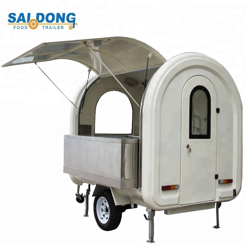 Stainless steel factory price mini mobile food trailer/food truck