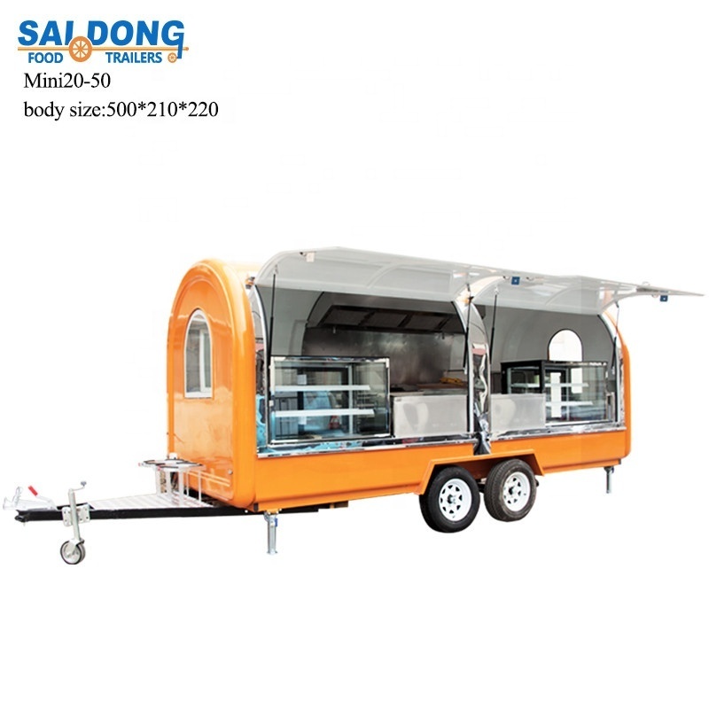 Popular & Best Price Mobile Used Food Carts/mobile Hot Dog Cart/mobile Food Truck for Sale Customized Mobile Restaurant 1 Set