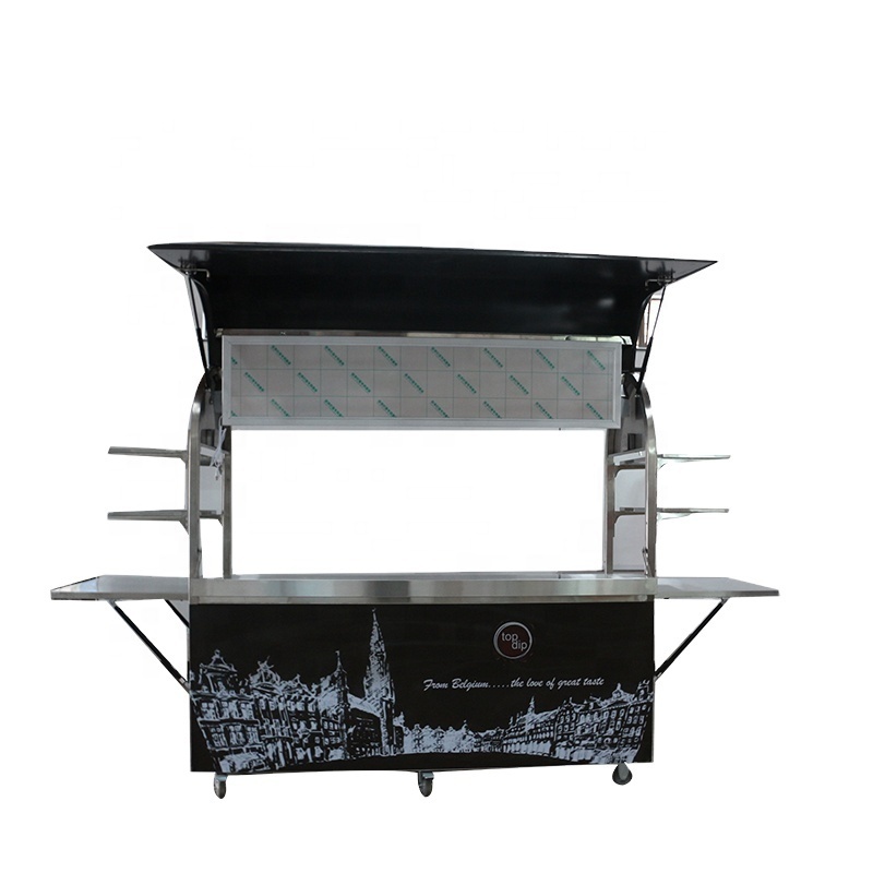 Coffee Cart/coffee Vending Cart/ice-cream Cart Australian Standards Stainless Steel Food Truck Multifunctional 1 Set CF-200