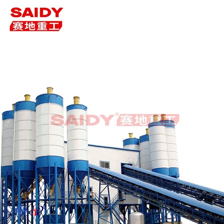 120m3 High Quality Small Mobile Concrete Batching Plant Cement Mixing Batch Plants Manufacturer HZS120