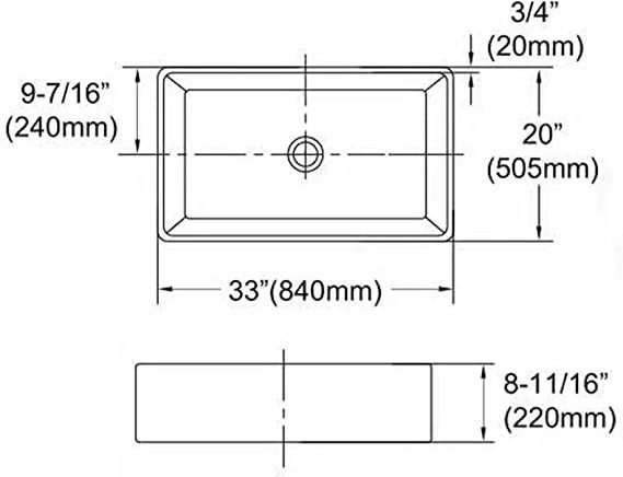 Fireclay Apron Front Farmhouse Kitchen Sinks Apron Front Single Bowl Farm Kitchen Sinks 33 Inch White Polished 3 Years SAIDY/OEM