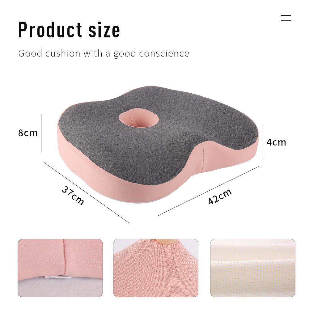 Design Pain Relief Support  Removable Cover Pressure Orthopedic Ergonomic Memory Foam Lumbar Pillow Seat Back Cushion