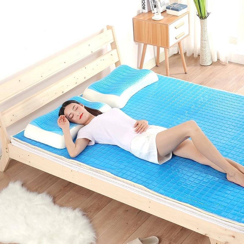 Shenzhen Manufacturers Cooling Silicone Blue Gel Infused Pad Memory Foam Mattress Bed King Size Topper For Home