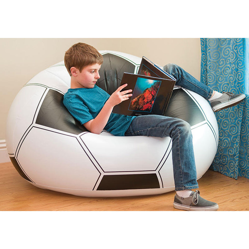 SAIEN Sofa Bean Bag Chair for Adults and Teens PerfectOutdoor inflatable soccer ball chair football printed bean bag lazy sofa