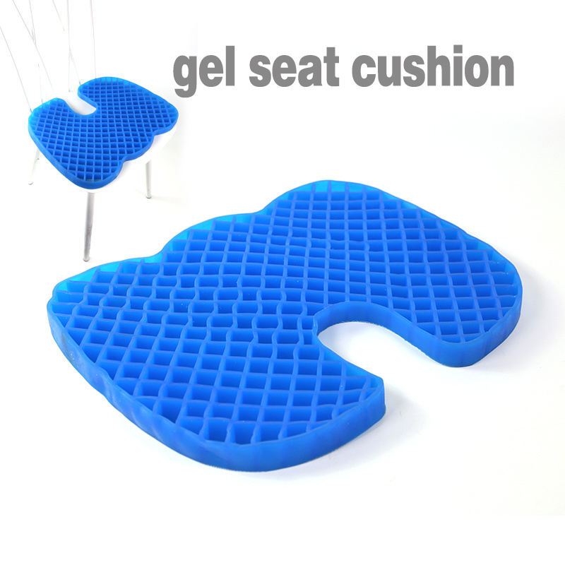 Memory foam gel seat, cushion double thick egg seat cushion with Non-Slip Cover Breathable Honeycomb/