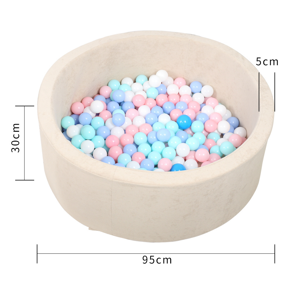 Indoor Dry Kid Toddler Round Plastic Piscina De Pelotas Bulk Foam Pit 5000 Soft Play Ball Pit Ball Pool With Slide