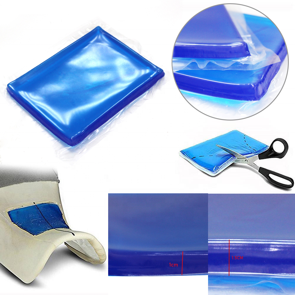 Customize Shape Blue Sticky Cooling Semi-finished Gel Bed Seat Pad Motorcycle Seat Cushion OF Gel Pad