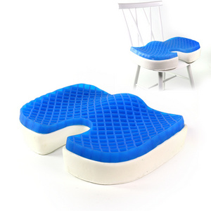 Memory foam gel seat, cushion double thick egg seat cushion with Non-Slip Cover Breathable Honeycomb/