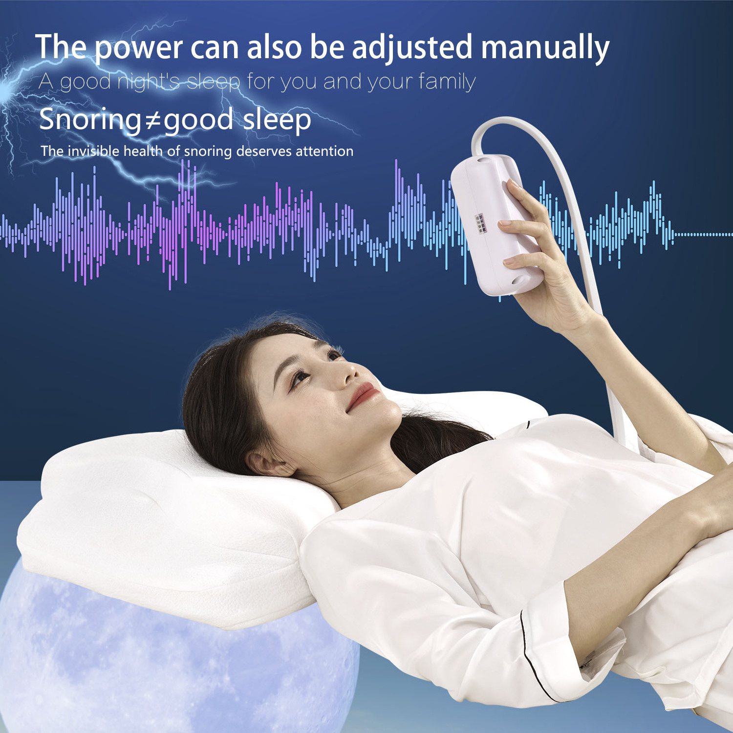 Smart anti snore sleep pillow For Sleeping Orthopedic Support Pillows Contour Neck Pain Memory Foam Pillow