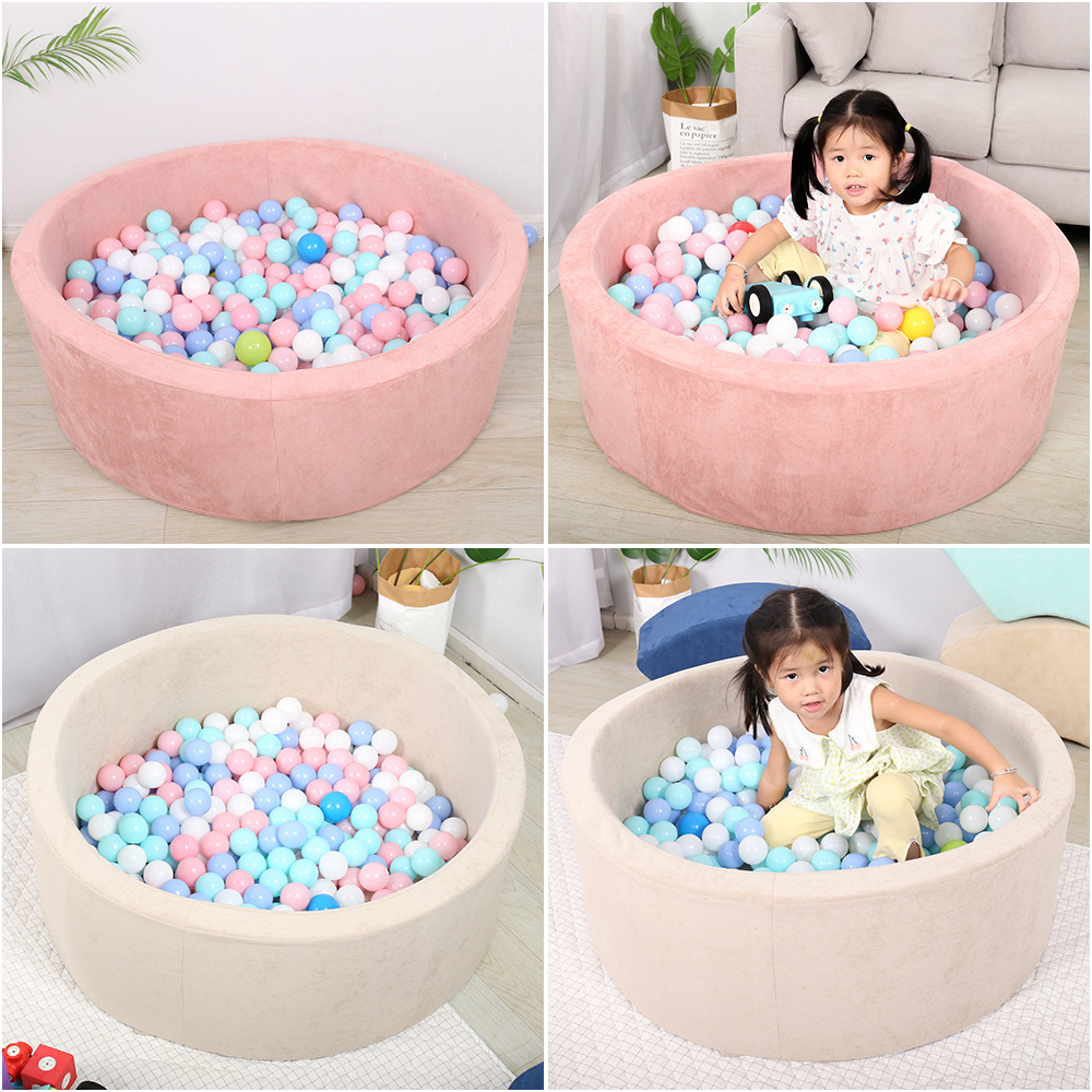 Indoor Dry Kid Toddler Round Plastic Piscina De Pelotas Bulk Foam Pit 5000 Soft Play Ball Pit Ball Pool With Slide