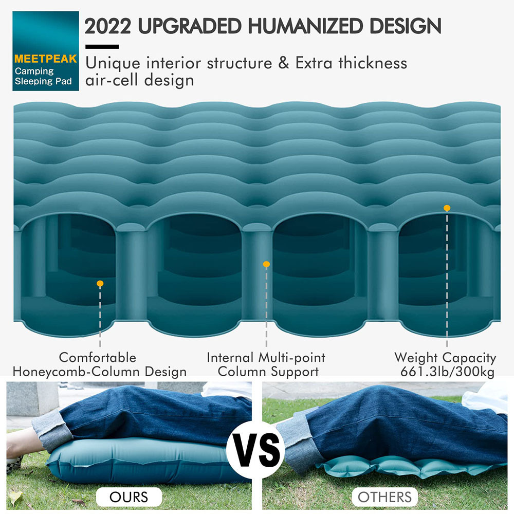 Hot Selling Outdoor Inflatable Mattress for Camping 10cm Height Waterproof Car Bed Mattress built-in Safe Pump Air Bed Mattress