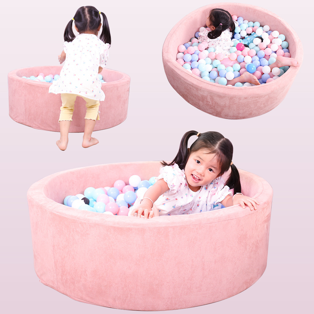 Indoor Dry Kid Toddler Round Plastic Piscina De Pelotas Bulk Foam Pit 5000 Soft Play Ball Pit Ball Pool With Slide