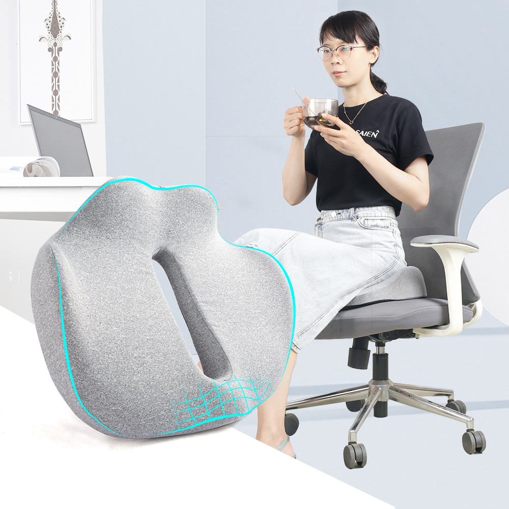 Medium Firm Donut Pillow Non-Slip Orthopedic Gel Memory Foam Seat Cushions round Anti-Decubitus Hemorrhoid Pain Relief Cushion