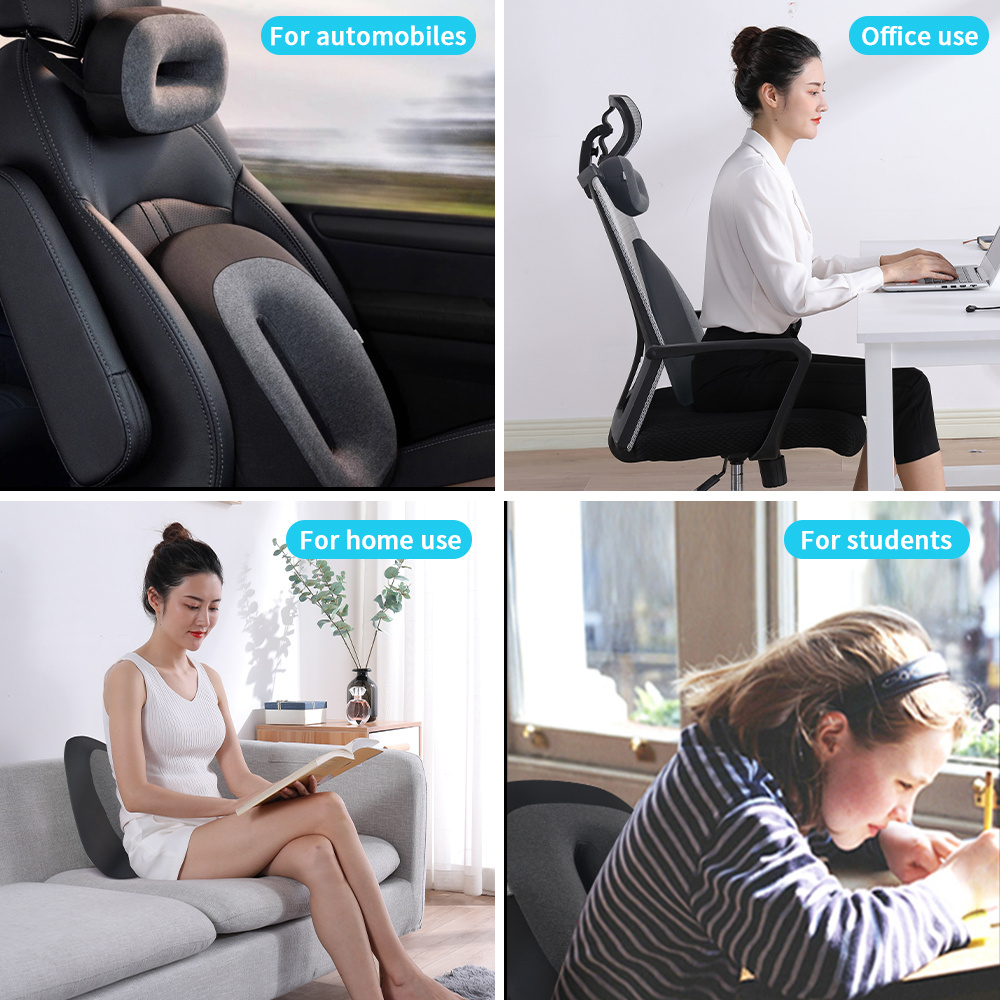 Patented Ergonomic Extra Dense Strong Support Firm Back Support Car, Chair, Sofa Lumbar Pillows Cushions