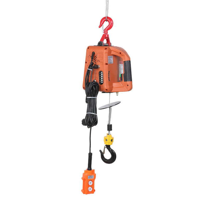 200KG Mini Construction Hoists Micro Portable Overhead Mini Electric Wire Rope Hoist