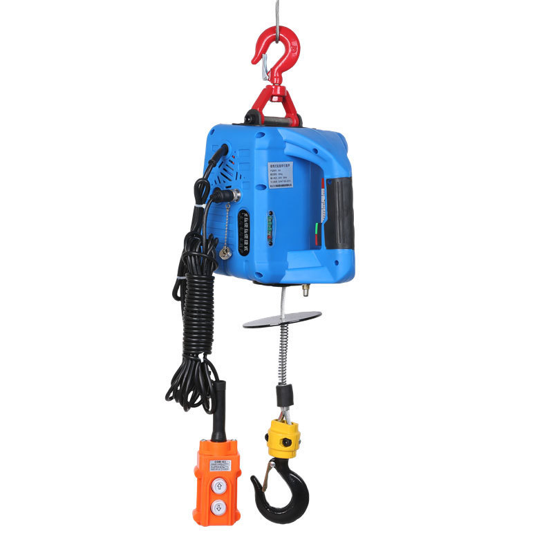 200KG Mini Construction Hoists Micro Portable Overhead Mini Electric Wire Rope Hoist