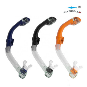 Swimming Equipment Silicone Frontal Snorkel Gear OEM Logo Mask Snorkel Breathing Tube For Adult