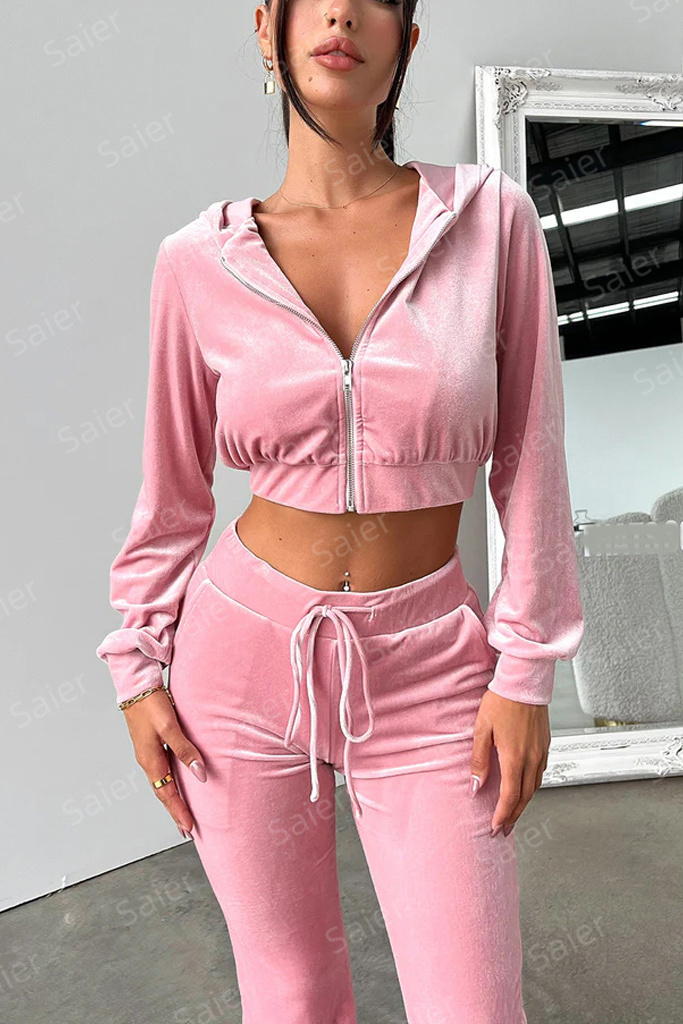 VELOUR 2024 TRACKSUIT, Sweatshirt and Shorts Set