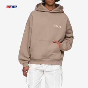 2024 New arrival custom logo streetwear fleece 380 gsm hoodie men high quality mens pullover oversized heavyweight hoodies