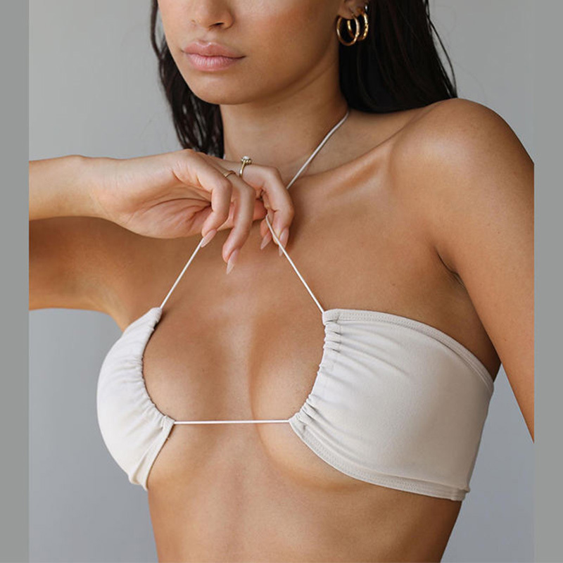 High Quality Elastic Young Girl Sexy harness cupless bra Design Lady Harness Bra For Women