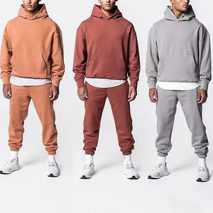 High Quality Custom Sport Gym Sweatsuit Tracksuit Sets Men Fleece Jogger Harem Pants Set Hoodies and  Sweat Pants Set for Men