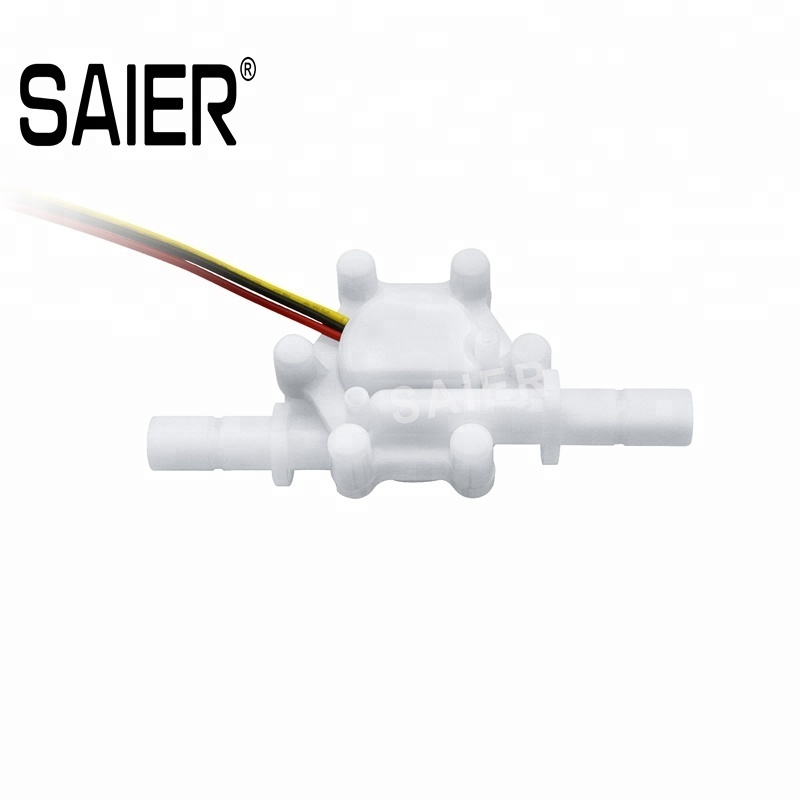 water flow sensor SEN-HZ83K POM material electronic water flow hall sensor switch water purified machine OEM turbine flow sensor