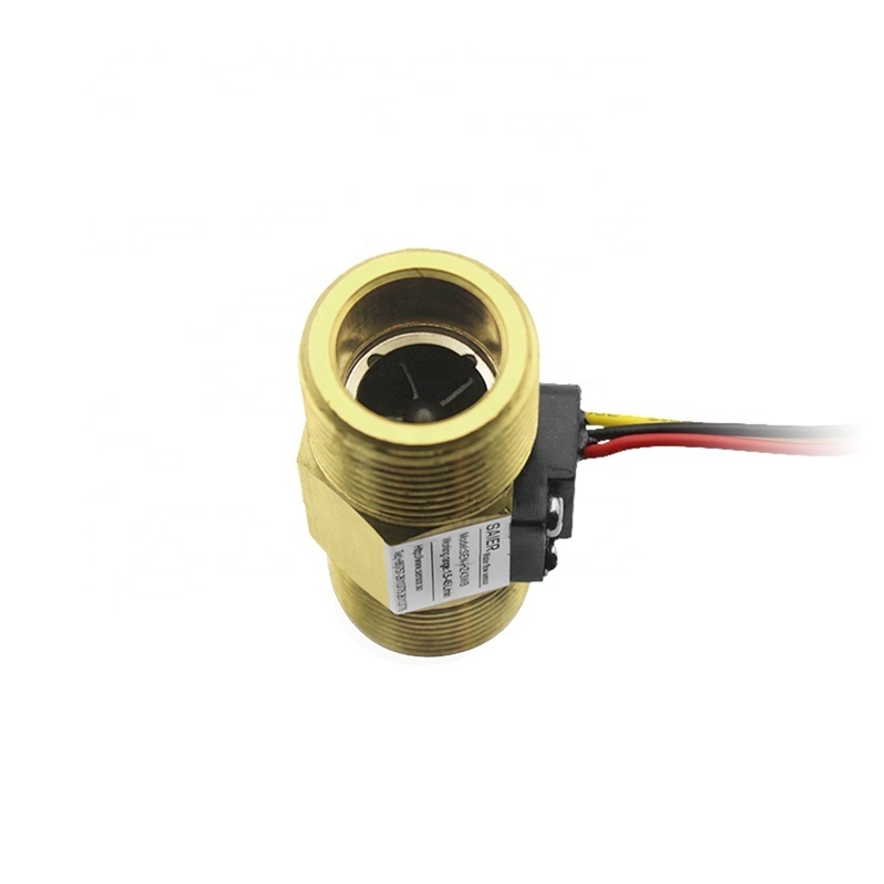 Low Price NPT G 3/4 Inch Brass Copper Magnetic Hall Effect Flow Sensor Water Pump Flow Meter Water Flow Sensor