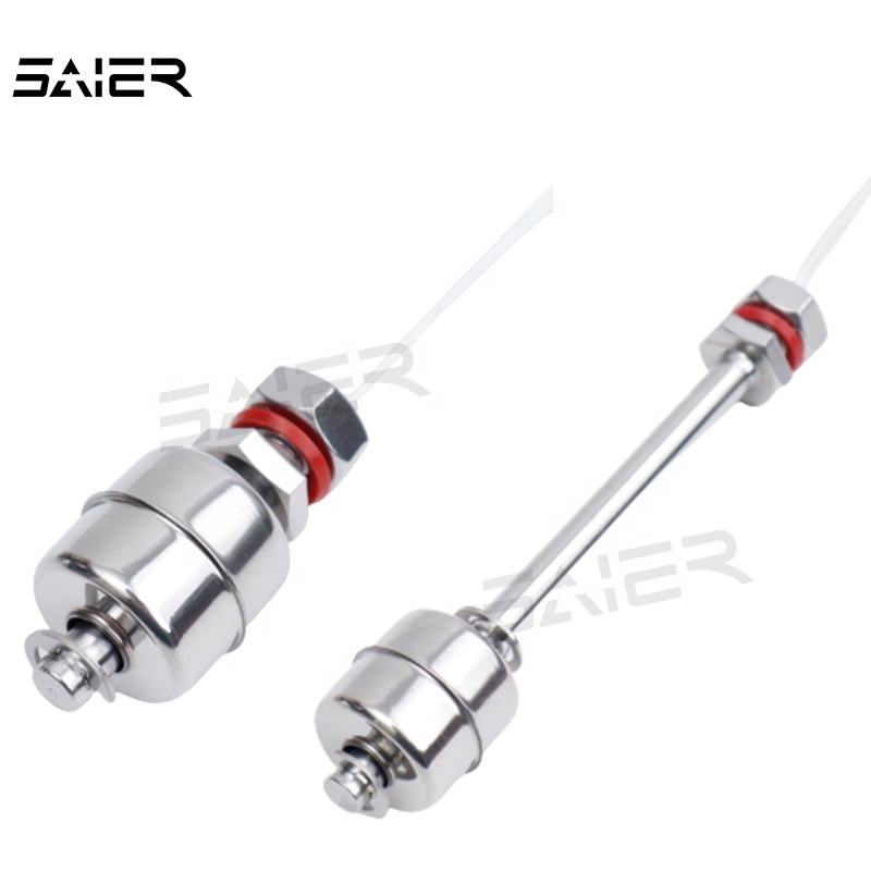 45mm Stainless Steel Float Level Switch 220v Liquid Level Sensor Switch Single Float Ball On Off Vertical Float Switch