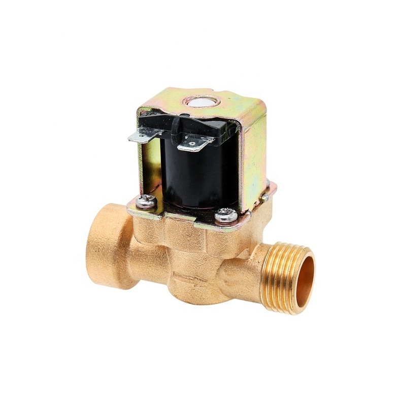 1/2 3/4 DC12V-24V AC 220V Electric Solenoid Magnetic Valve Normally Closed Brass water solenoid valve for water heaters