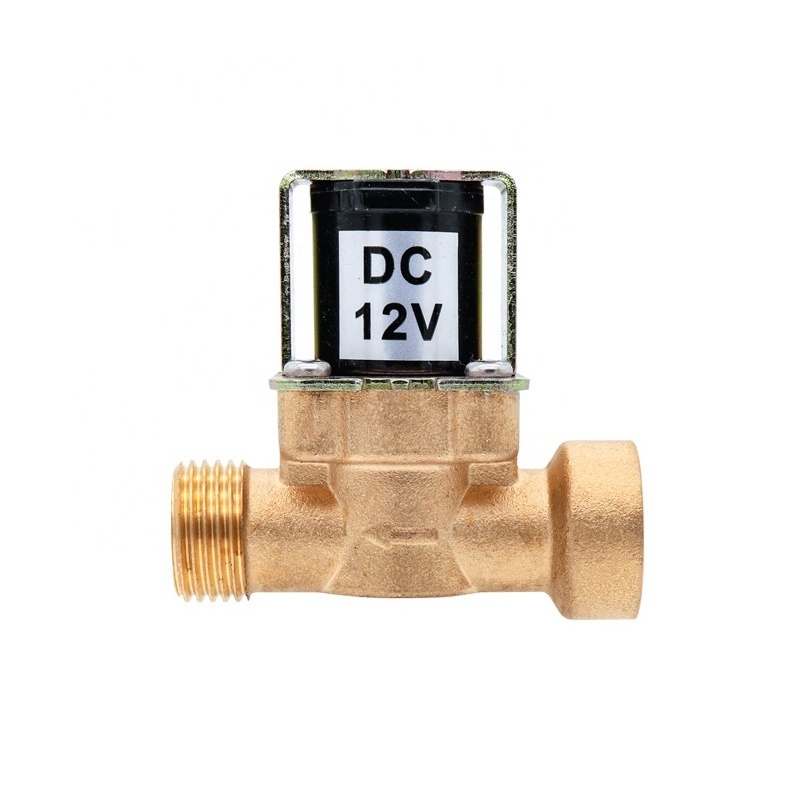 1/2 3/4 DC12V-24V AC 220V Electric Solenoid Magnetic Valve Normally Closed Brass water solenoid valve for water heaters